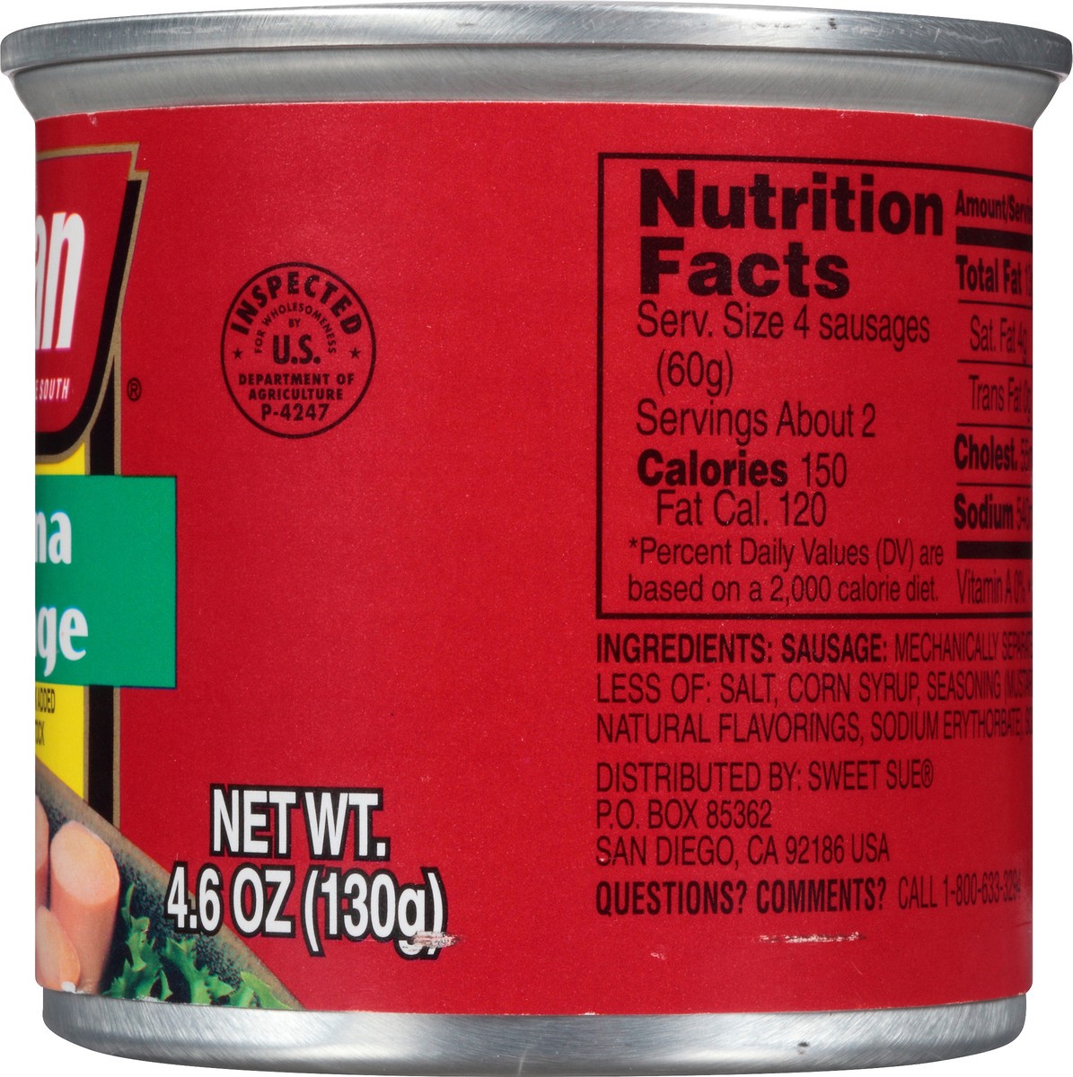 slide 6 of 7, Bryan Vienna Sausage 4.6 oz. Pull-Top Can, 4.6 oz