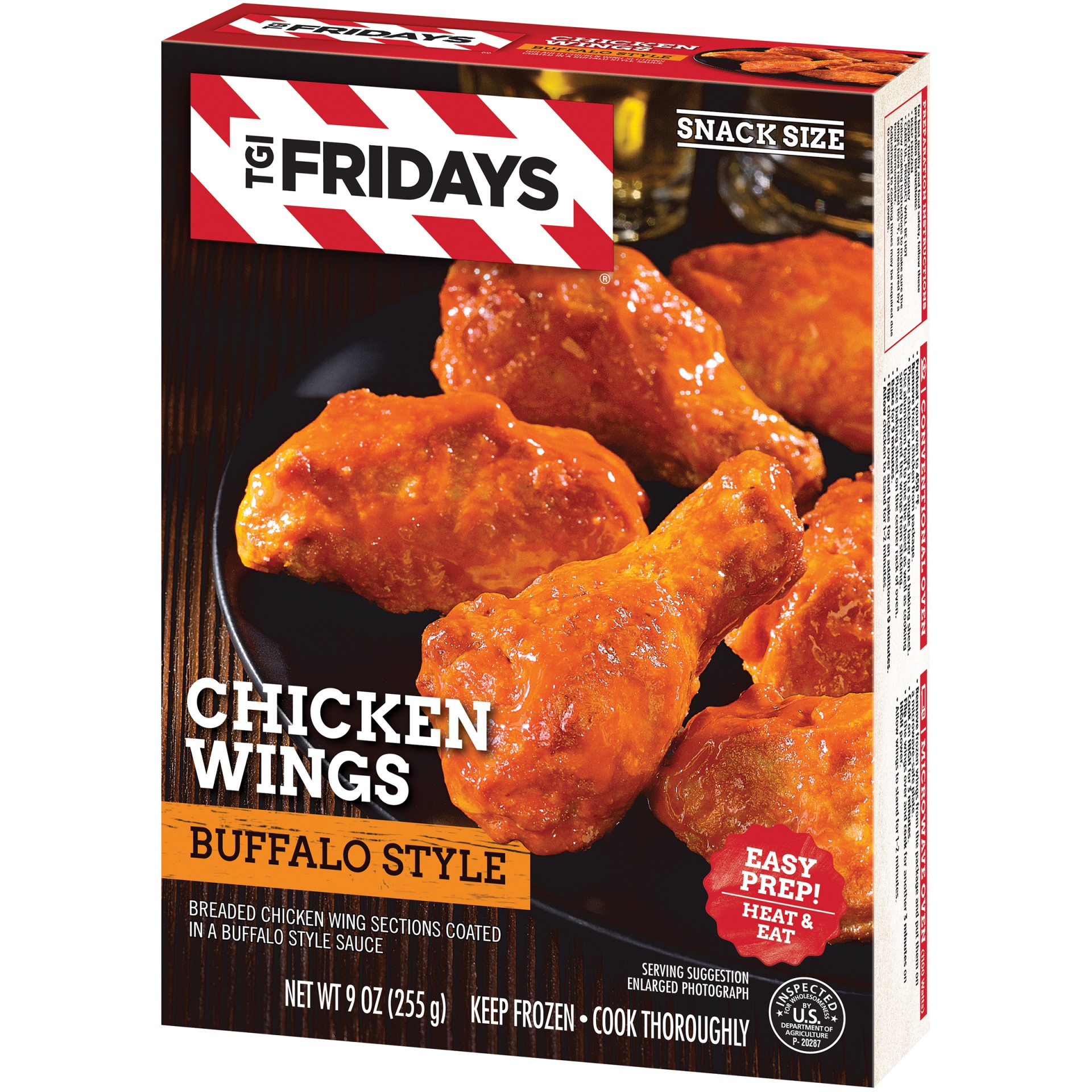 slide 3 of 6, T.G.I. Friday's Frozen Appetizers Buffalo Style Chicken Wings, 10 oz