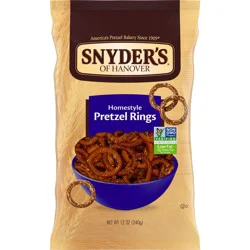 Snyder's of Hanover Homestyle Pretzel Rings Pretzels, 12 Oz Bag