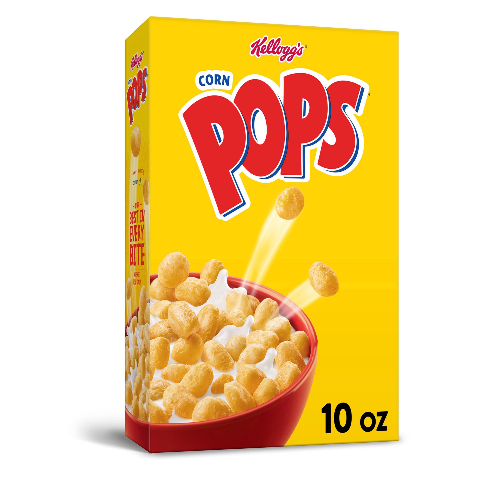 slide 1 of 5, Corn Pops Kellogg's Corn Pops Breakfast Cereal, Original, 10 oz, 10 oz