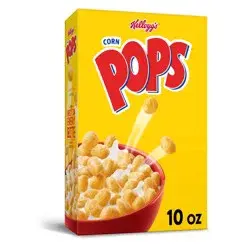 Corn Pops Kellogg's Corn Pops Breakfast Cereal, Kids Cereal, Family Breakfast, Original, 10oz Box, 1 Box
