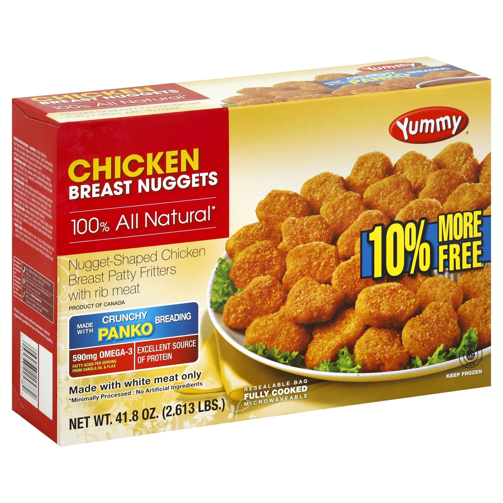 slide 1 of 1, Yummy Chicken Breast Nuggets 41.8 oz, 41.80 oz