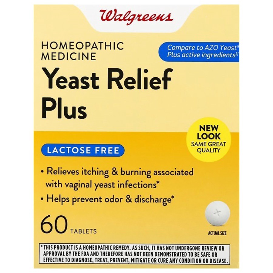 slide 1 of 1, Walgreens Yeast Relief Plus Tablets, 60 ct