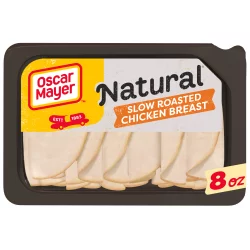 Oscar Mayer Natural Slow Roasted Chicken Breast Sliced Lunch Meat Tray