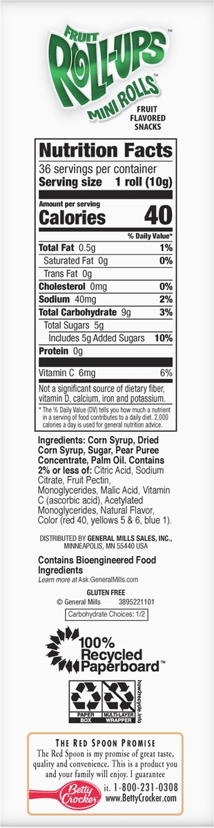 slide 3 of 9, Fruit Roll-Ups Mini Rolls Fruit Flavored Snacks, Screamin' Strawberry Tattoos, 36 ct, 36 ct