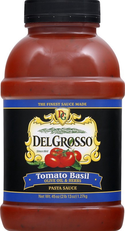 slide 1 of 5, DelGrosso La Famiglia Delgrosso Tomato Basil Spaghetti Sauce, 45 oz