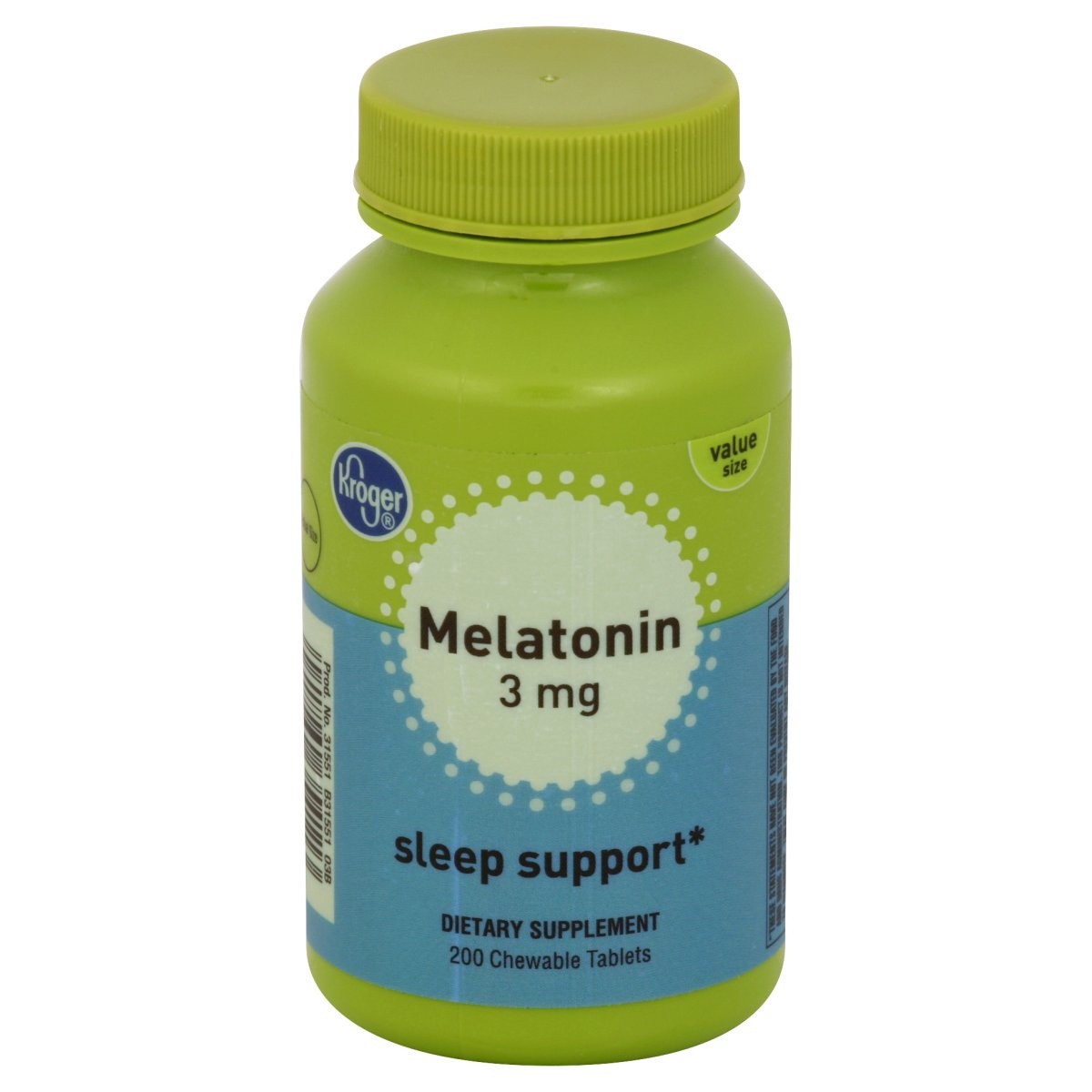 slide 1 of 1, Kroger Melatonin Sleep Support Chewable Tablets, 200 ct