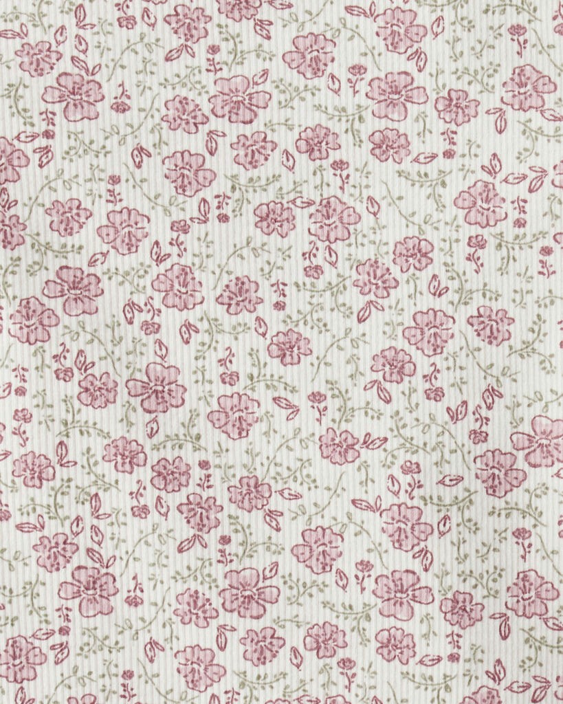 slide 2 of 4, Littleplanet Baby Girl 2-Pack Organic Cotton Ribbed Tees Prairie Blossom, Mojave Red 18M, 1 ct