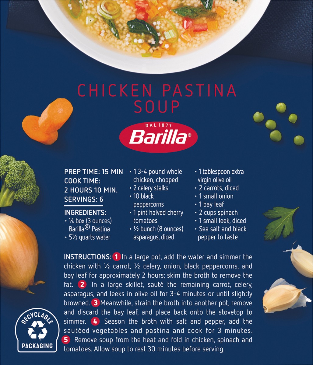 slide 9 of 9, Barilla N.318 Pastina 12 oz, 12 oz