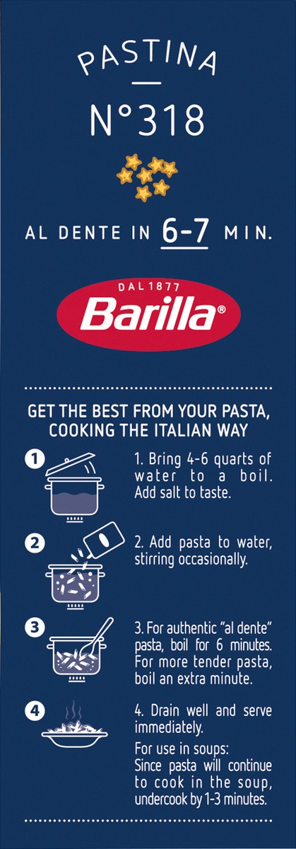 slide 6 of 9, Barilla N.318 Pastina 12 oz, 12 oz