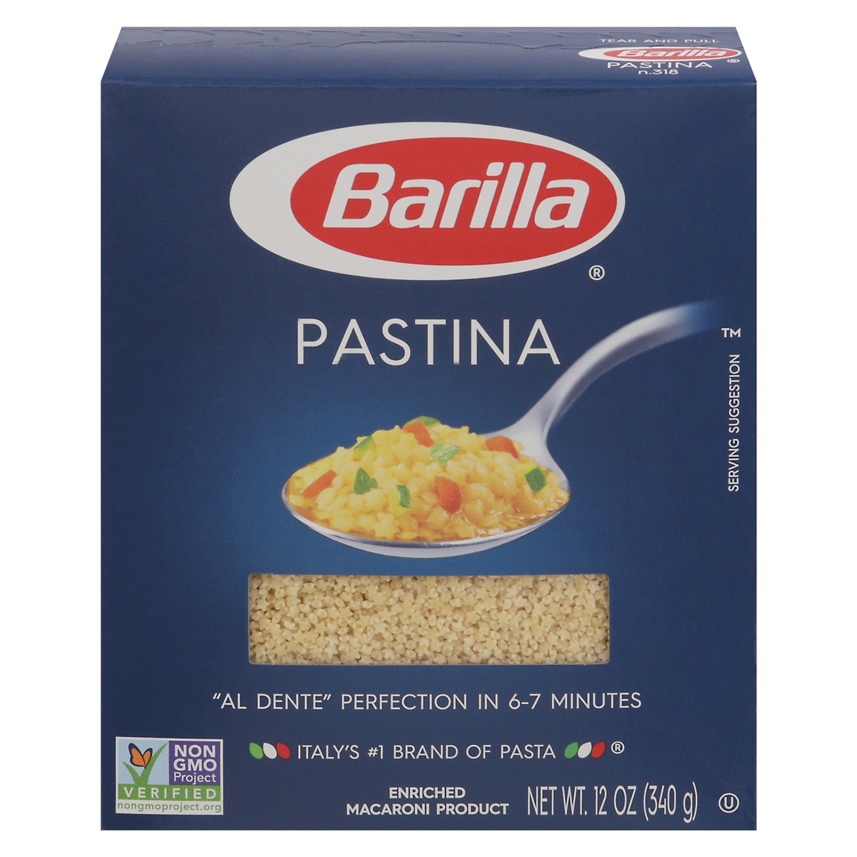 slide 1 of 9, Barilla N.318 Pastina 12 oz, 12 oz