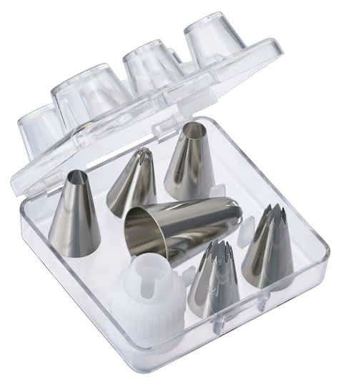 slide 1 of 4, Cupcake Tip Set With Case By Celebrate It, 3.1 in x 3 in x 1.5 in