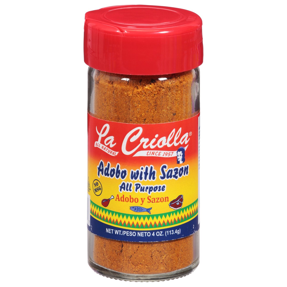 slide 2 of 14, La Criolla All Purpose Adobo with Sazon 4 oz, 4 oz