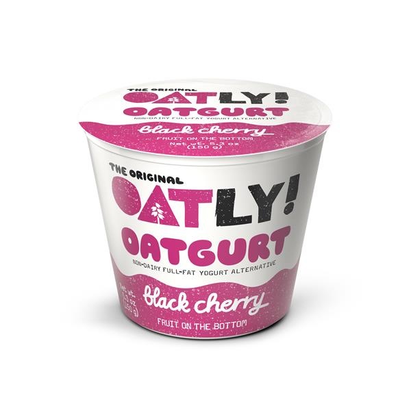 slide 1 of 1, Oatly Oatgurt Black Cherry On Bottom, 1 ct