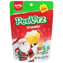 Holiday Amos Peelerz Gummy Presents (Lemon, Strawberry, Raspberry)
