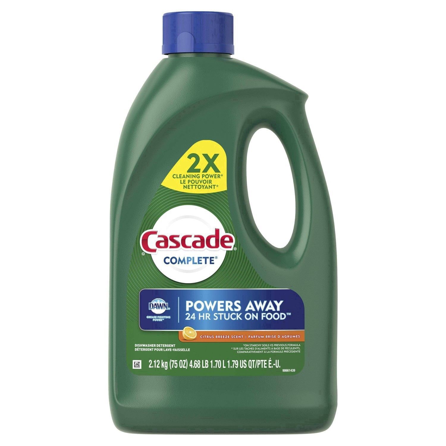 slide 55 of 71, Cascade Complete Citrus Breeze Scent Dishwasher Detergent 2.12 kg, 2.12 kg