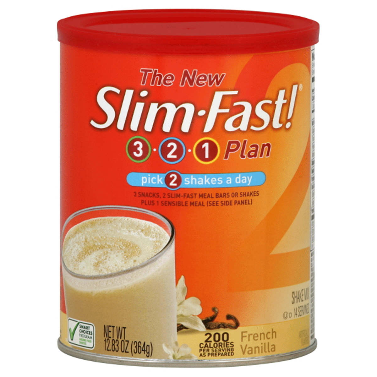 slide 1 of 1, SlimFast Meal Replacement Shake Mix, Original, French Vanilla, 12.83 oz
