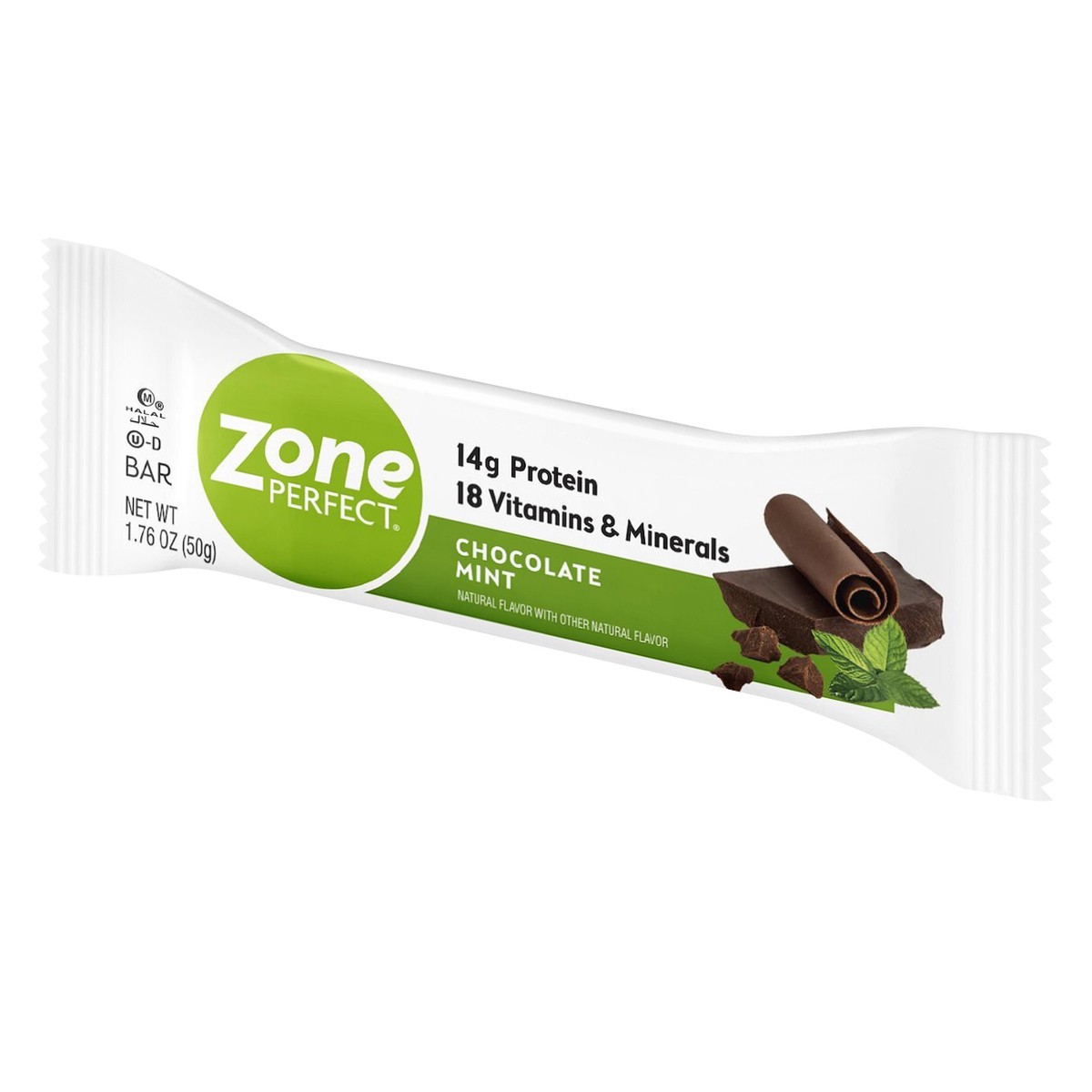 slide 2 of 5, Zone Perfect Mint Choc Nutrition Bar, 1.76 oz