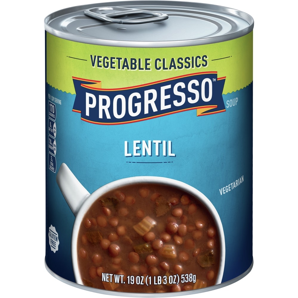 slide 1 of 1, Progresso Lentil Soup, 19 oz