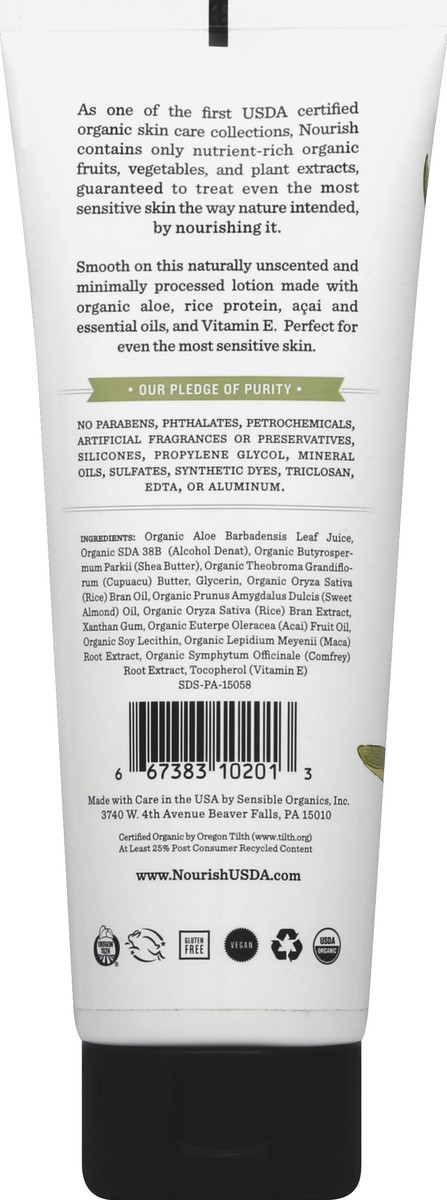 slide 2 of 3, Nourish Organic Body Lotion 8 oz, 1 ct