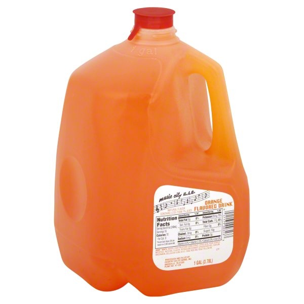 slide 1 of 1, Music City Orange Drink, 128 fl oz