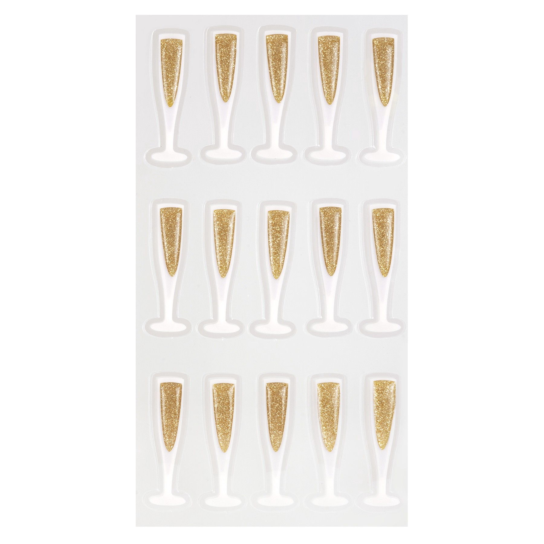 slide 2 of 4, Champagne Glass Stickers By Recollections, 4 in x 7 in