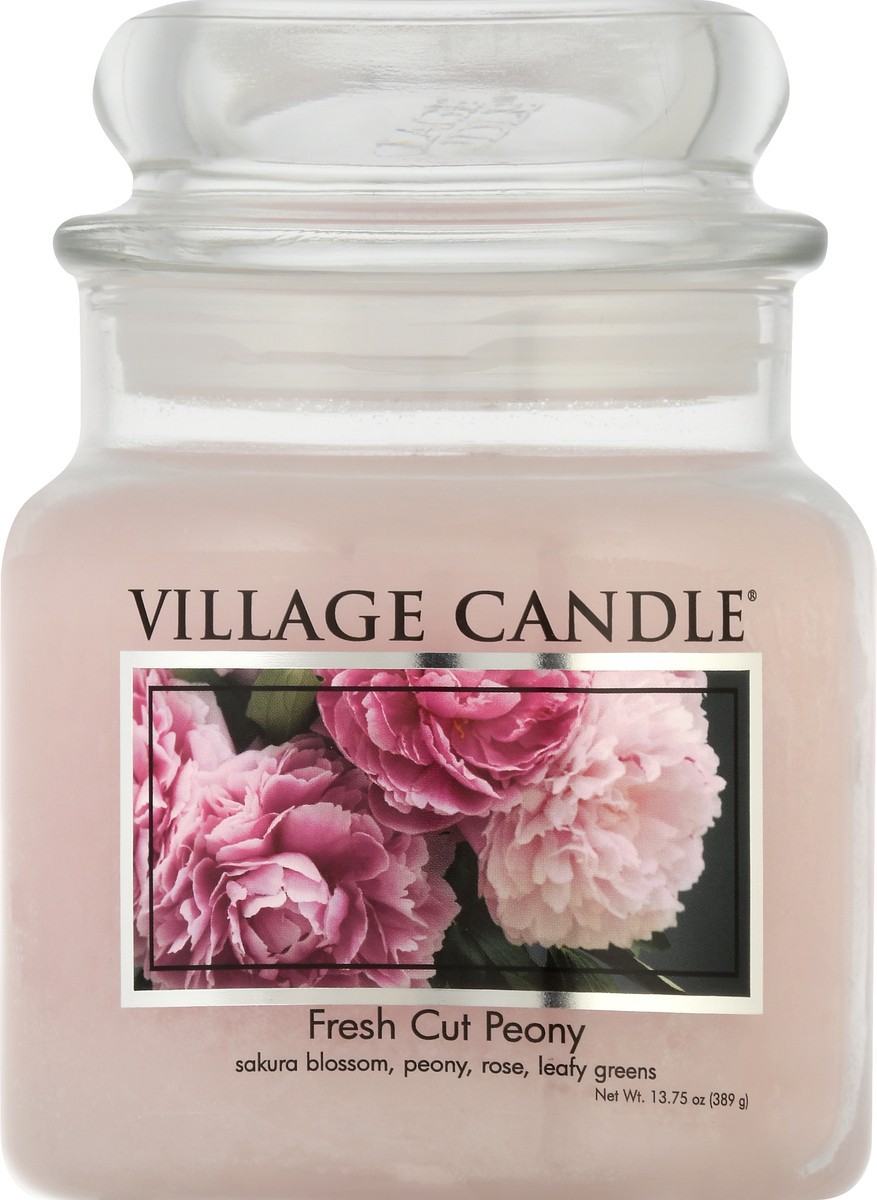 slide 6 of 9, Village Candle Fresh Cut Peony Candle 1 ea, 13.75 oz