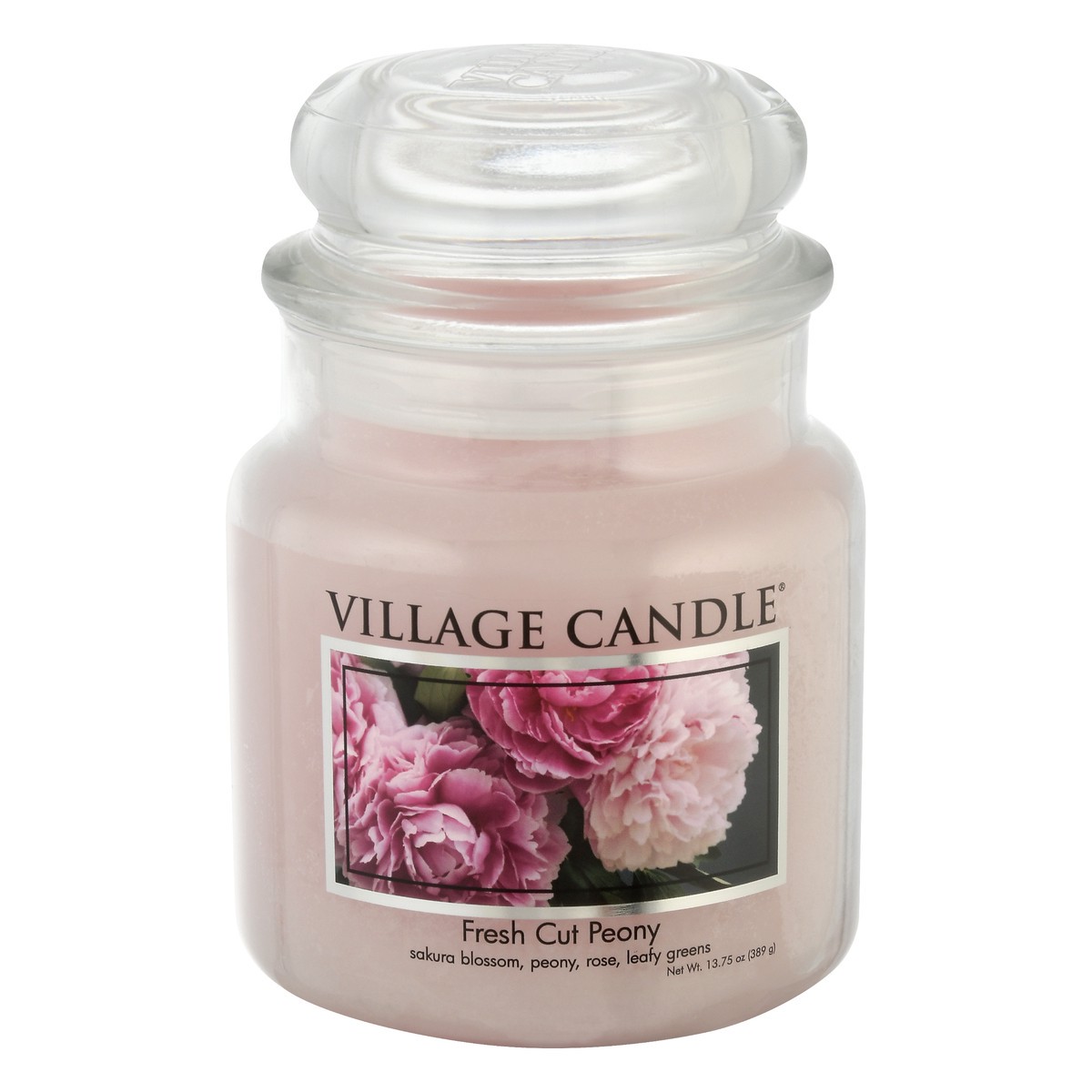 slide 1 of 9, Village Candle Fresh Cut Peony Candle 1 ea, 13.75 oz