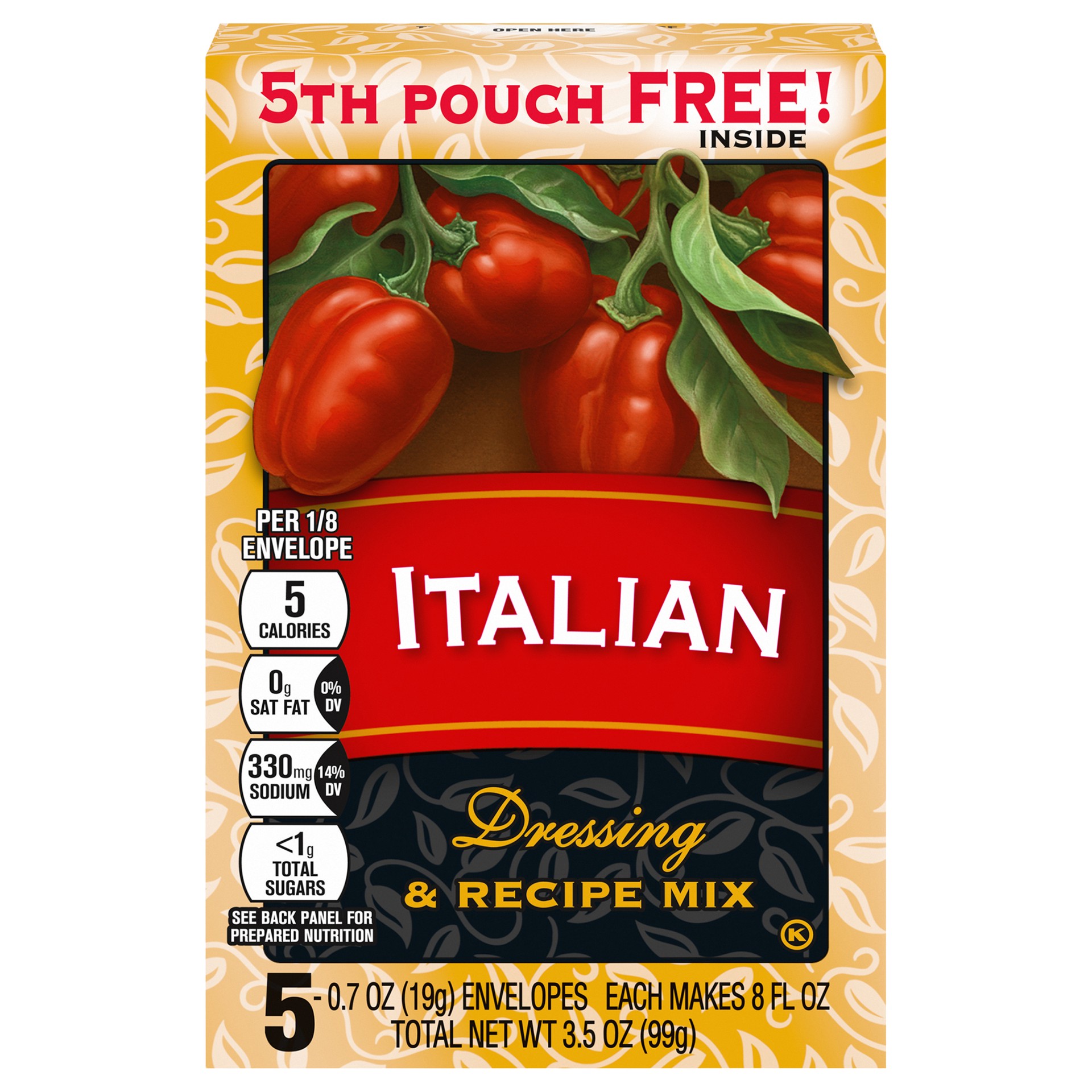 slide 1 of 9, Good Seasons Italian Dressing & Recipe Seasoning Mix, 5 ct Packets, 5 ct