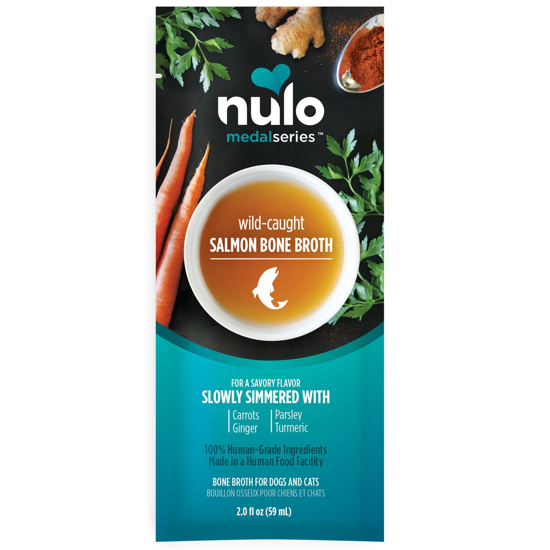 slide 1 of 1, Nulo MedalSeries Bone Broth All Life Stage Wet Dog & Cat Food Topper - 2 Oz., 2 oz