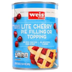 Weis Quality Cherry Lite Pie Filling & Topping