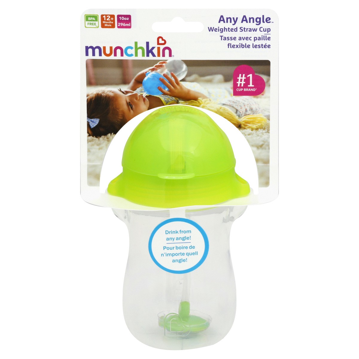 slide 7 of 10, Munchkin Weighted Straw Cup 1 ea, 1 ct