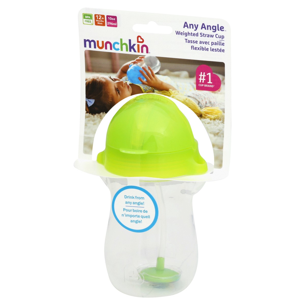 slide 8 of 10, Munchkin Weighted Straw Cup 1 ea, 1 ct