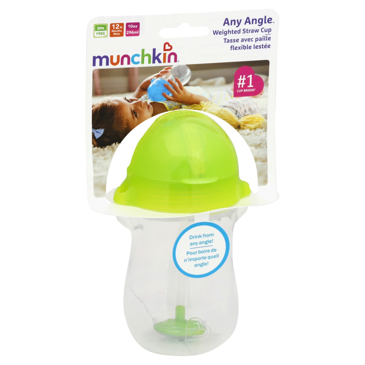 slide 3 of 10, Munchkin Weighted Straw Cup 1 ea, 1 ct