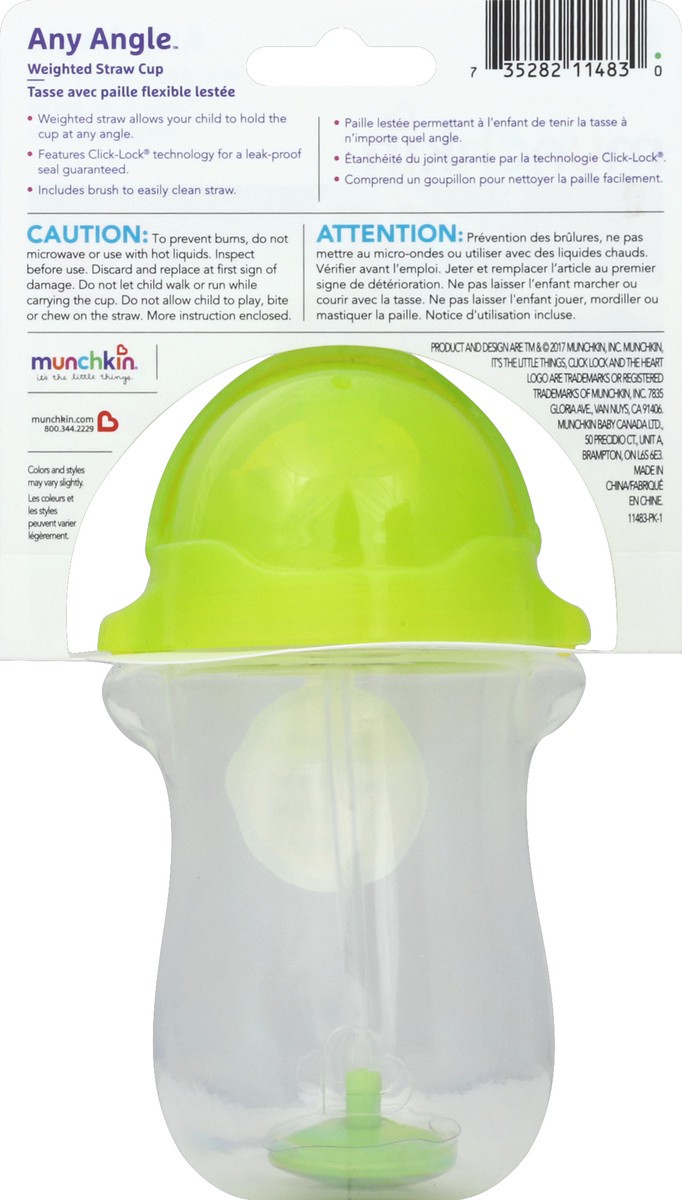 slide 6 of 10, Munchkin Weighted Straw Cup 1 ea, 1 ct