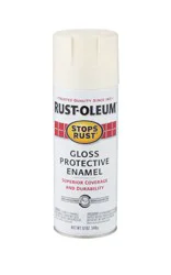 Rust-Oleum Stops Rust Gloss Canvas White Spray Paint, 12 oz