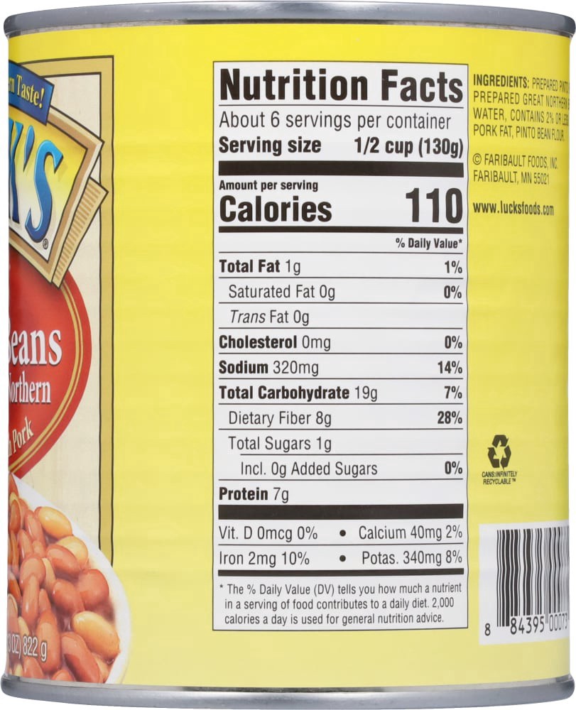 slide 3 of 4, Luck's Pinto & Great Northern Mixed Beans, 29 oz