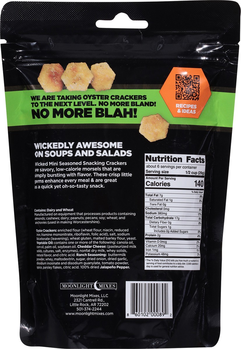 slide 11 of 14, Wicked Minis Seasoned Jalapeno Cheddar Snacking Crackers 6 oz, 6 oz