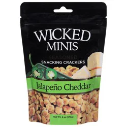 Wicked Minis Seasoned Jalapeno Cheddar Snacking Crackers 6 oz