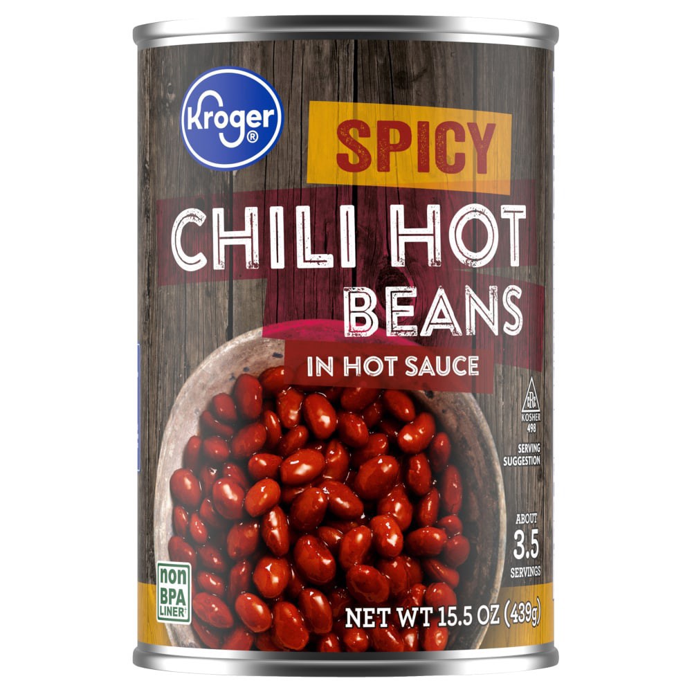 slide 2 of 4, Kroger® Spicy Chili Hot Beans in Hot Sauce - 15.5 oz, 15.5 oz