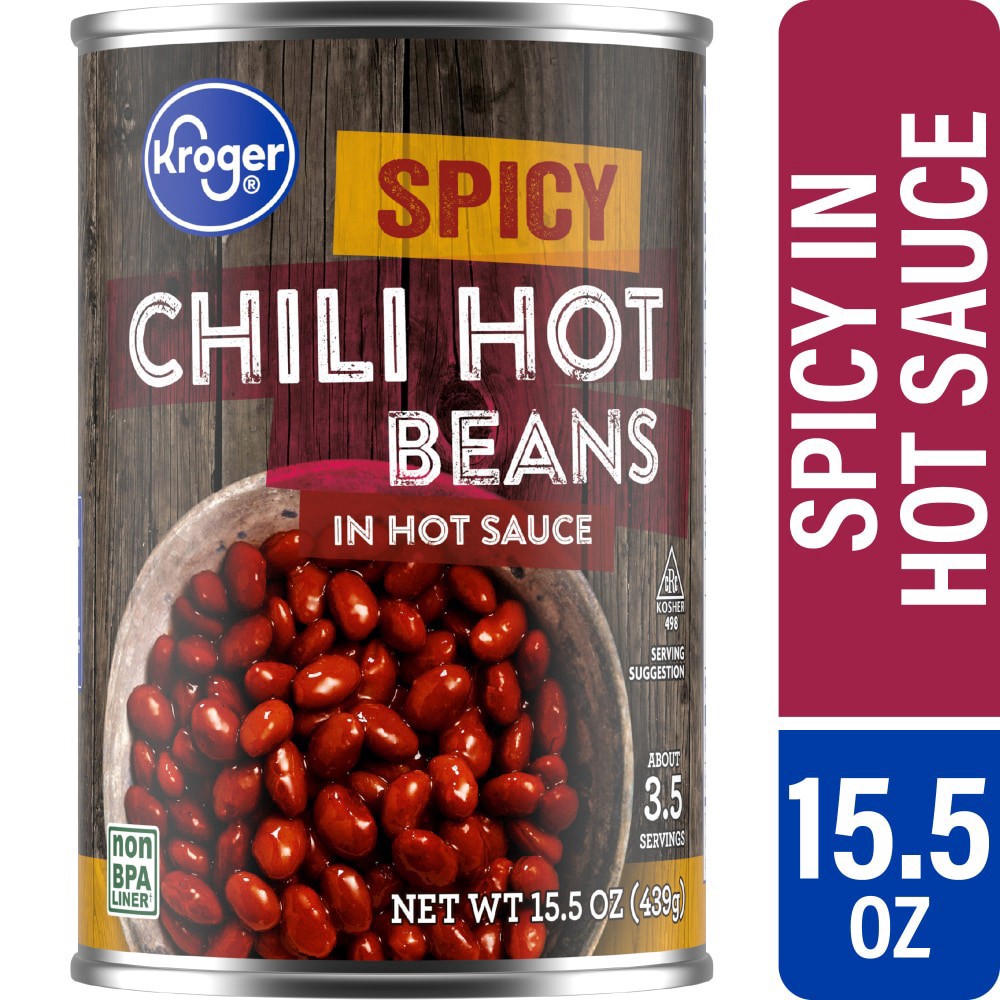 slide 1 of 4, Kroger® Spicy Chili Hot Beans in Hot Sauce - 15.5 oz, 15.5 oz