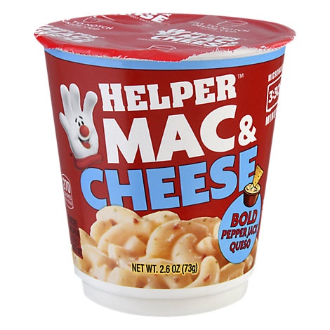 slide 1 of 1, Helper Bold Pepper Jack Queso Mac & Cheese, 2.6 oz
