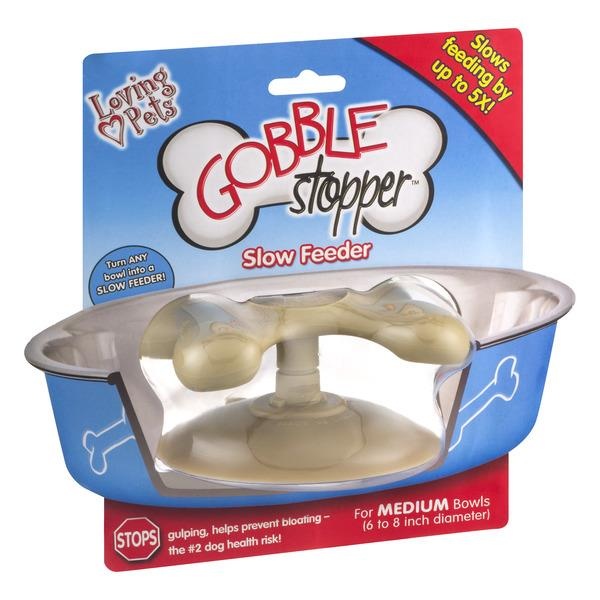 slide 1 of 1, Loving Pets Gobble Stopper Slow Feeder For Medium Bowls, 1 ct