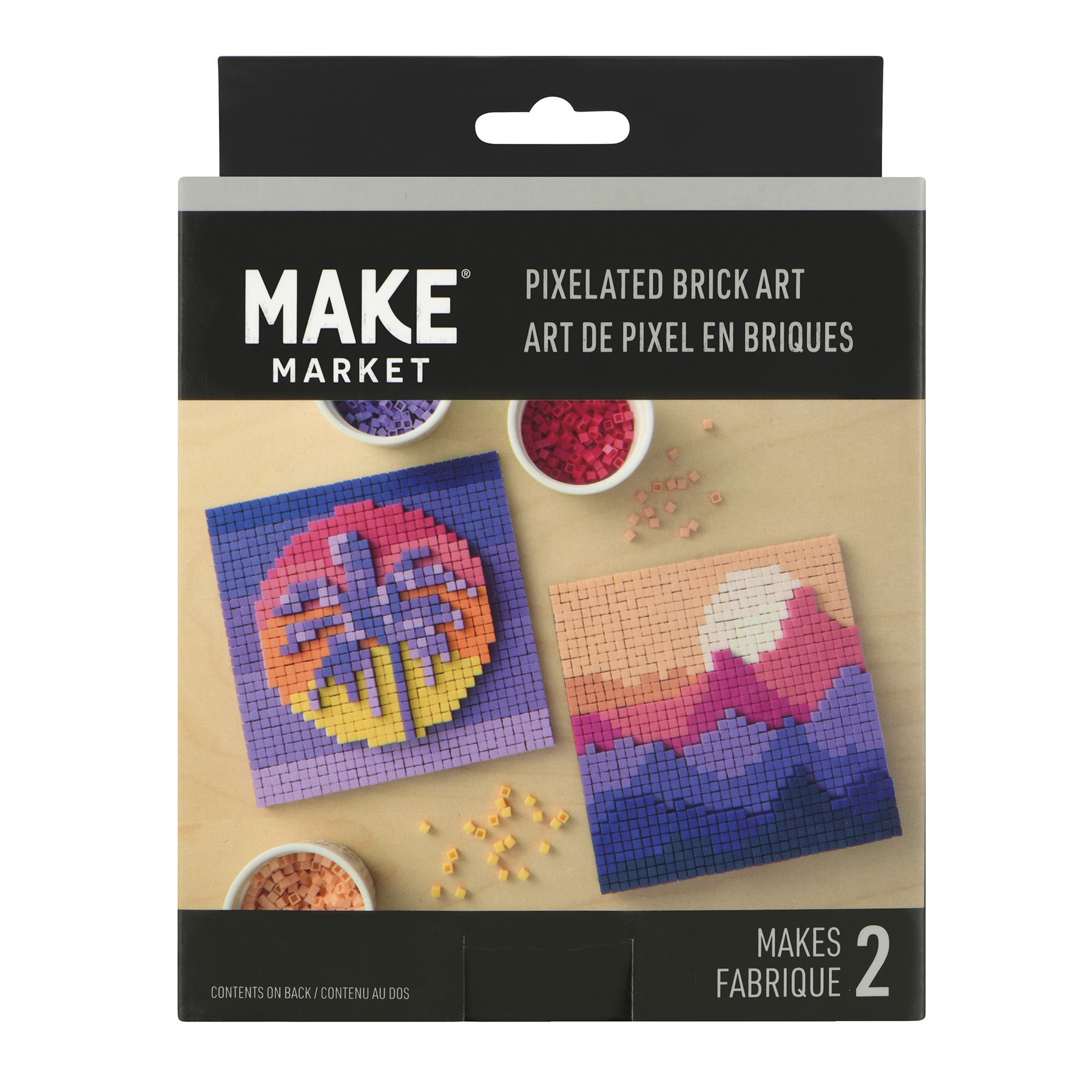 slide 8 of 9, Sunset Pixelated Brick Art Kit By Make Market, 5 in x 5 in