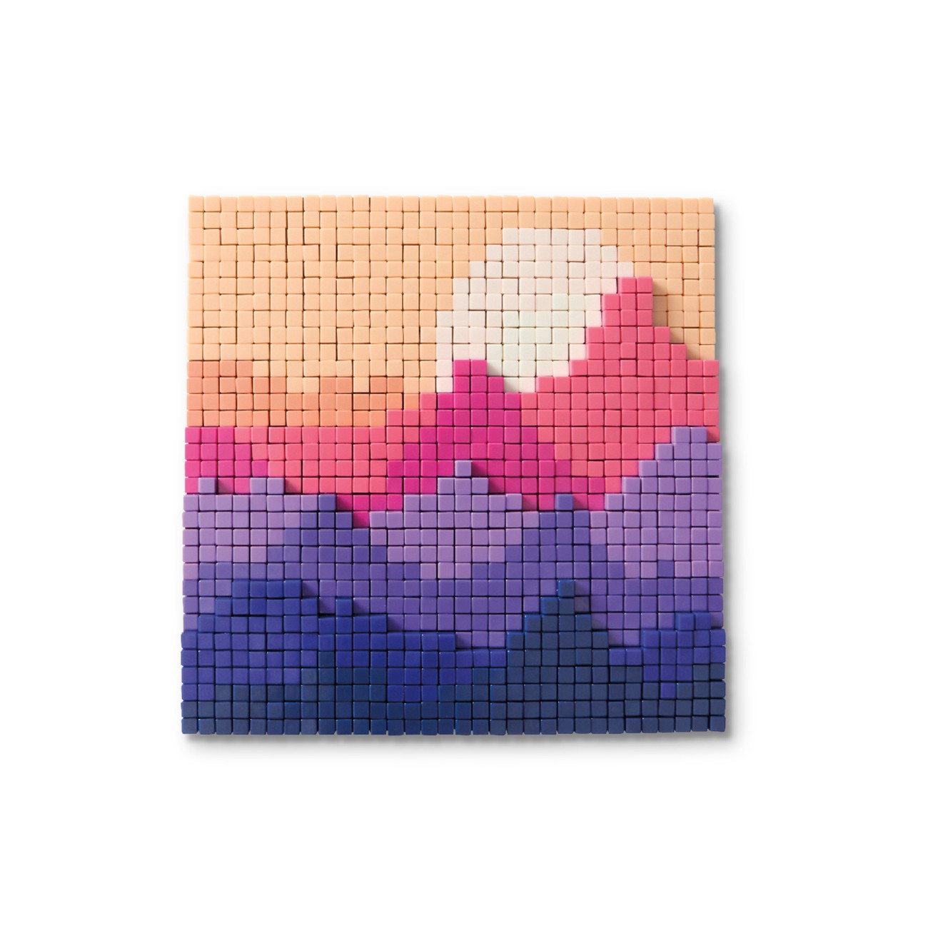 slide 7 of 9, Sunset Pixelated Brick Art Kit By Make Market, 5 in x 5 in