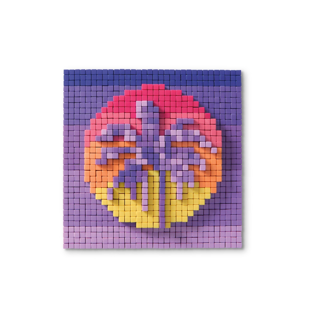 slide 9 of 9, Sunset Pixelated Brick Art Kit By Make Market, 5 in x 5 in
