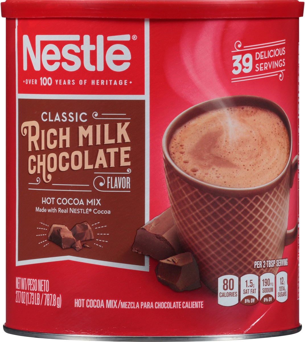 slide 5 of 8, Nestlé Rich Milk Chocolate Hot Cocoa Mix - 27.7oz, 27.7 oz