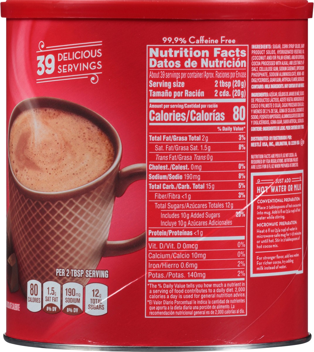 slide 7 of 8, Nestlé Rich Milk Chocolate Hot Cocoa Mix - 27.7oz, 27.7 oz