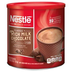 NESTLE HOT COCOA Classic Rich Milk Chocolate Hot Cocoa Mix, 27.7 oz. Canister