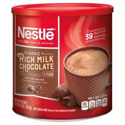 NESTLE HOT COCOA Classic Rich Milk Chocolate Hot Cocoa Mix, 27.7 oz. Canister